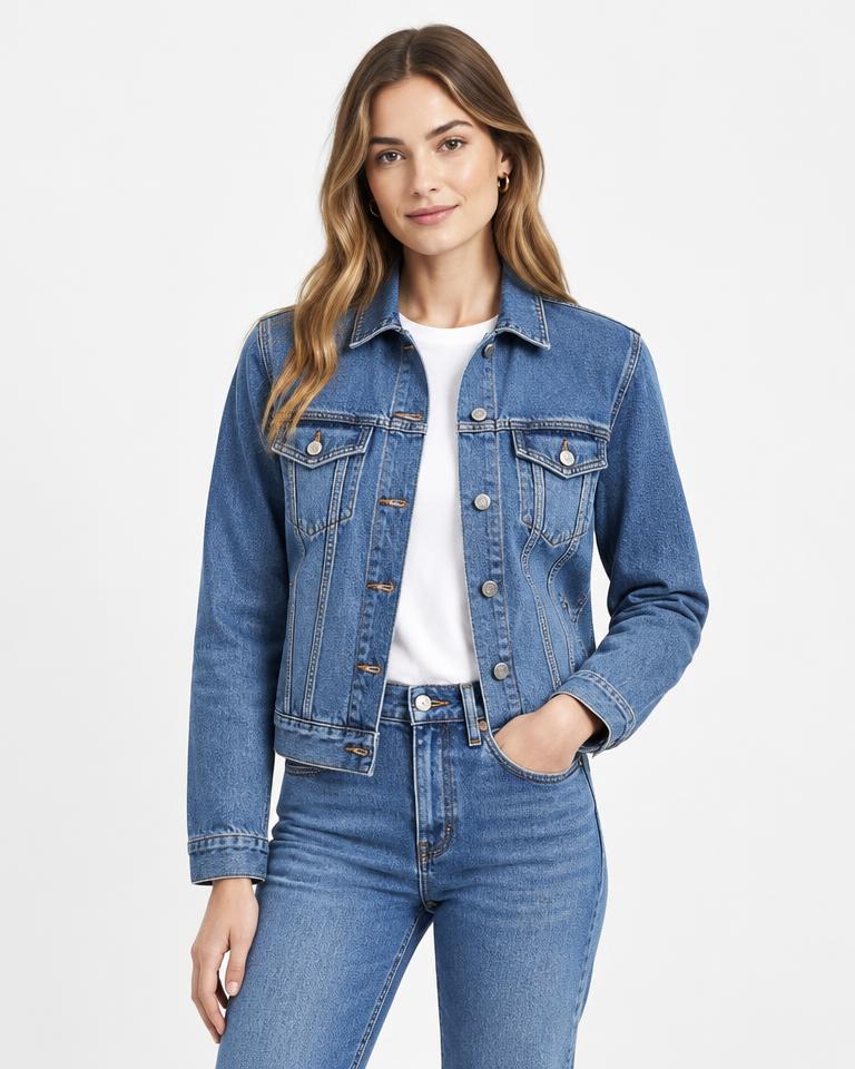 Jaqueta Jeans Feminina Clássica